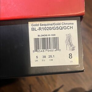 Pleaser Red and Black Butterfly Design